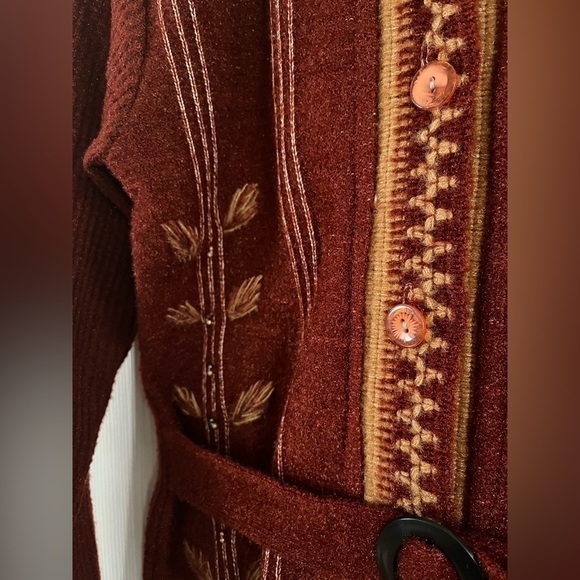 Vintage K-Lite embroidered shimmer sweater- Size M - Picture 4 of 7